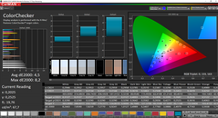 CalMAN ColorChecker (before calibration)