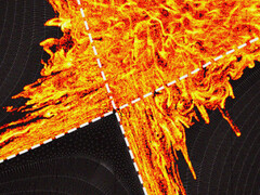More chaotic, but more controllable than previously assumed: very, very hot plasma. (Image: Dave Pugmire, Jong Youl Choi/ORNL)