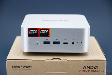 Minisforum AI X1 - Connections on the front panel