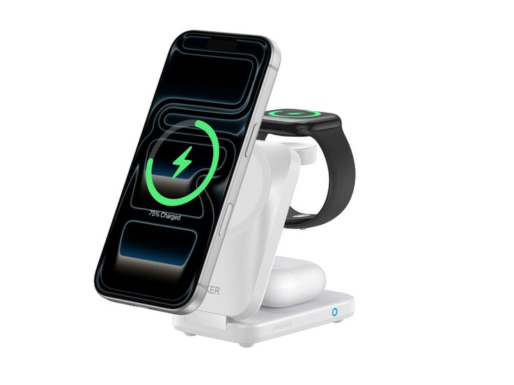 The Anker Prime Wireless Charging Station (3-in-1, MagGo, AirCool, Foldable). (Image source: Anker)