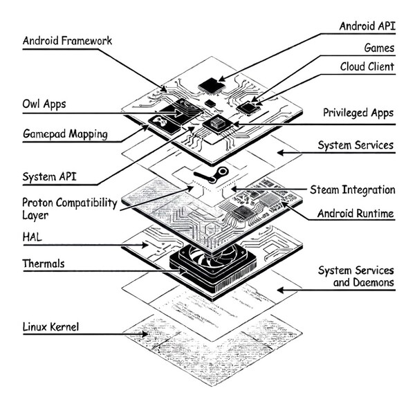 The Arc X1 will run OwlOS which is built atop AOSP.