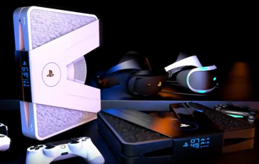 Two potential PS5 color options. (Image source: YouTube/VR4Player.fr)