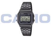 The Casio Vintage A158WETB-1A (pictured) has a black chrome-plated case. (Image source: Casio)