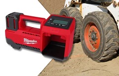 Fill tires quickly with the Milwaukee M18 18V tire inflator (Image Source: Amazon and Canva -edits)