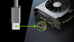 The GeForce RTX 20 series will be the first and last time that we see the VirtualLink connector. (Image source: NVIDIA)