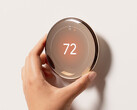 The new Nest Learning Thermostat supports Matter for Apple HomeKit and Samsung SmartThings integration. (Image source: Google)