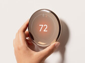 The new Nest Learning Thermostat supports Matter for Apple HomeKit and Samsung SmartThings integration. (Image source: Google)
