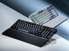 The Asus Azoth 96 HE brings a new 96% layout and Hall effect magnetic switches to the Azoth lineup. (Image source: Asus)