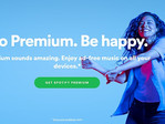 Spotify homepage detailed, Spotify has 70 million paid subscribers