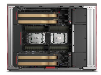 Lenovo ThinkStation PX - Internals. (Image Source: Lenovo)