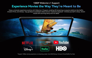 Widevine L1 is supported (Image source: Blackview)