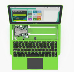 More modules can be added via the modular rail system by sliding down the keyboard lid. (Source: Pi-Top)