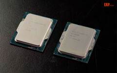 Intel Raptor Lake Core i9-13900 pictured alongside Alder Lake Core i9-12900K. (Image Source: Expreview)