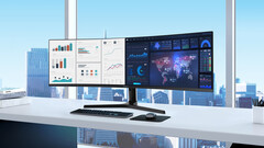 The Business-Monitor S9U has a 32:9 aspect ratio and a 5K resolution. (Image source: Samsung)