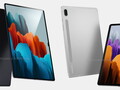 Samsung has included a notch in the Galaxy Tab S8 Ultra, for some reason. (Image source: 91Mobiles, @OnLeaks & Zouton)