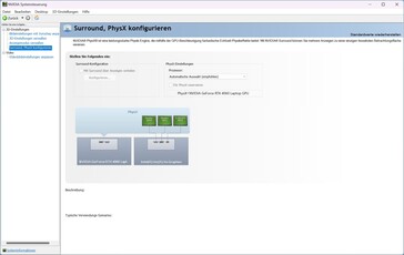 The surround settings are also not accessible