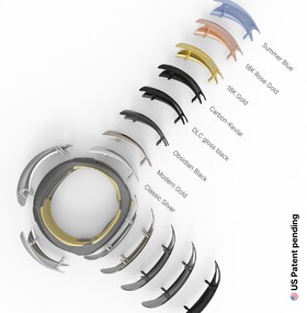 And another new feature: The ring's design can be customized using interchangeable panels. (Image source: Bond Ring)