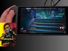 Cyberpunk 2077 Switch 2 handheld performance (Image source: Deck Wizard YouTube)