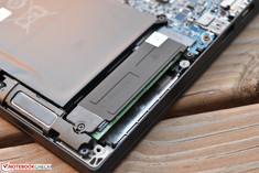 The internal NVMe SSD, with heat spreader