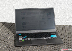 The Asus Zephyrus G14 GA401Q in sunlight