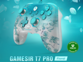 The GameSir T7 Pro features a a floral-patterned matte shell and semi-transparent design (Image source: GameSir)