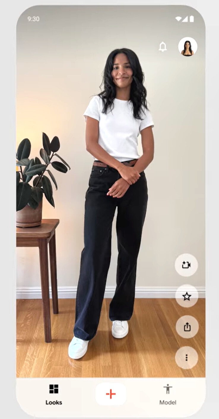 Doppl starts with a photo of the user. (Image source: Google Labs)