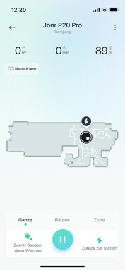 The Xiaomi Home app also shows the current route of the JONR P20 Pro on the home maps. (Image source: Notebookcheck)