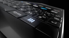 The new button on the KEY²'s physical keyboard could be for launching a dialpad or app drawer. (Source: The Verge/BlackBerry)