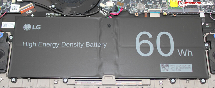 The battery offers a 60-Wh capacity.