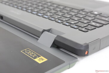 Lid opened to maximum angle. The hinges could have been stiffer particularly at wider angles