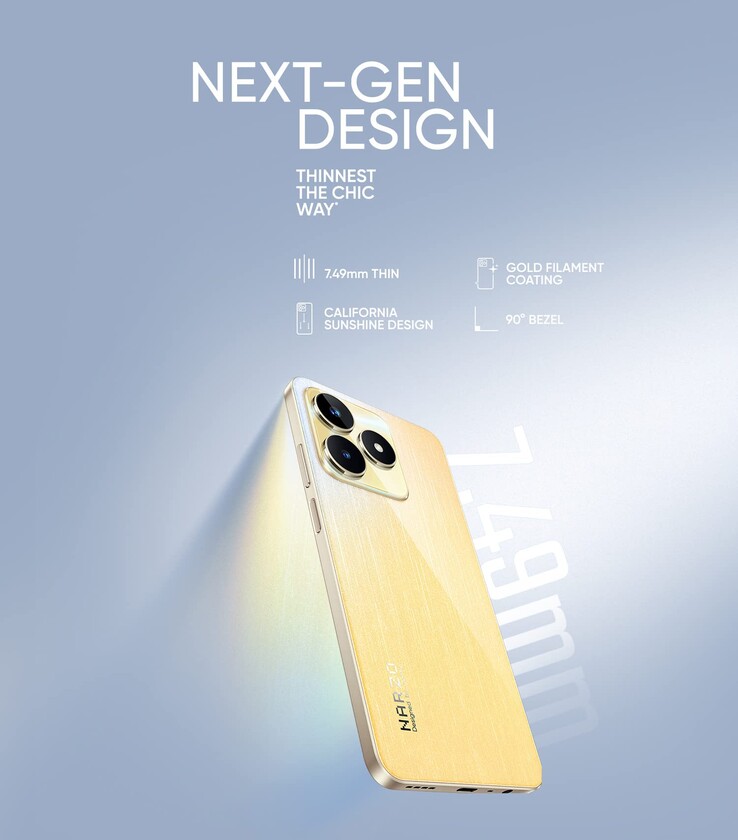 Realme hypes the N53's new design. (Source: Realme)