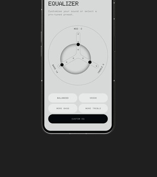 The Nothing X app allows customizing the EQ (Image Source: CMF)