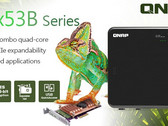 QNAP TS-x53B series NAS available with 2, 4, and 6 bays, all with Intel Celeron J455 processo