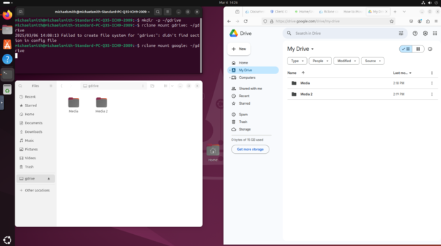 Once correctly mounted, any changes you make to the mounted folder will be reflected in your Google Drive and vice versa (Image Source: Notebookcheck)