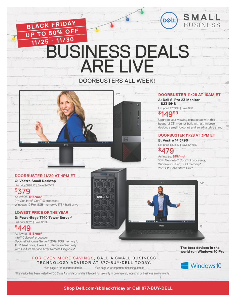 Dell Black Friday Deals Starting Today Xps 13 For 799 24 Inch 144 Hz Monitor For 99 Inspiron Convertibles For 199 And Many More Notebookcheck Net News
