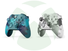 Two of the upcoming three special edition controllers will reportedly resemble the Mineral and Arctic camo special-edition controllers (pictured) released in the past. (Image source: Microsoft - Edited)