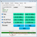 AS SSD - EX400U on ZenBook OLED with Core Ultra 9 288V