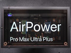 HTX Studio’s DIY AirPower-inspired charging desk showing its internal hardware and transparent display.
