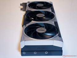 The RTX 5070 Ti Ventus 3X OC's triple Torx 5.0 fans can get quite loud under load