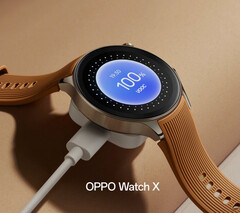 The Oppo Watch X has a stainless steel case that measures 47 mm across. (Image source: Oppo)