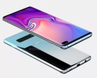 Renders of the Galaxy S10+. (Source: OnLeaks)