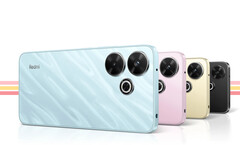 Xiaomi offers the Redmi 13 in Midnight Black, Ocean Blue, Pearl Pink and Sandy Gold colour options. (Image source: Xiaomi)