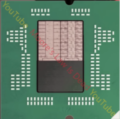 New information about AMD&#039;s Zen 7 architecture has surfaced; pictured: an AMD Zen 7 CCD (image source: Moore&#039;s Law is Dead on YouTube)