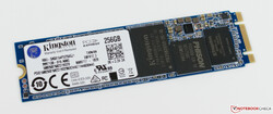 The Kingston RBUSNS8154P3256GJ1 256 GB SSD included in our test device.
