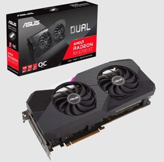 Asus Dual AMD Radeon RX 6700 XT OC Edition video card (Source: Asus)