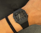 The Casio F-B100W-1BJF (pictured) on a wrist.