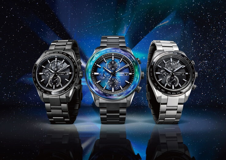 From left to right: the Citizen Attesa AT8294-59E, AT8314-53L and AT8295-56E watches. (Image source: Citizen)