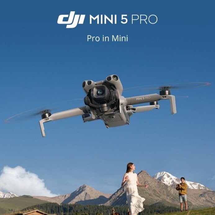 A promotional poster for the DJI Mini 5 Pro was recently leaked. (Image source: DJI)