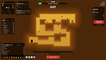 The interface also includes a community chat and a leaderboard for the best players. (Pictured: A screenshot from Jono.)