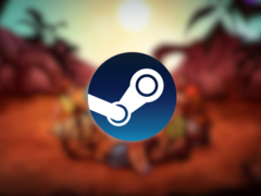 Dead in Bermuda&#039;s story begins with a plane crash that leaves eight survivors stranded on a mysterious island. Pictured - game artwork with the Steam logo overlaid on top. (Image source: Steam)